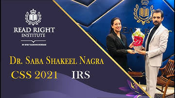 DR SABA SHAKEEL NAGRA CSS 2021