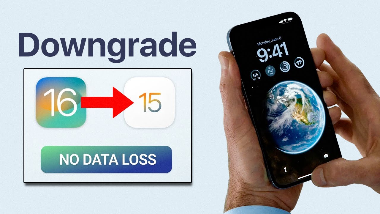 DOWNGRADE iOS 16 to 15 | No computer or data lost (NEW) - YouTube