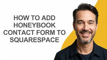 How To Add Honeybook Contact Form To Squarespace - KevinHowTo