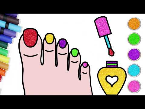 ✏️ How To Draw And Color Nails For Kids | Step By Step Drawing For Beginners | Chiki Doodle thumbnail