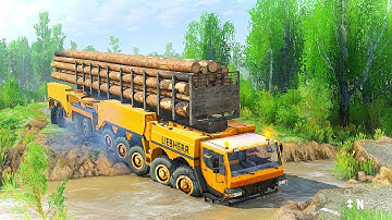 The REAL DANGER Of Driving a Logging Truck Across a River