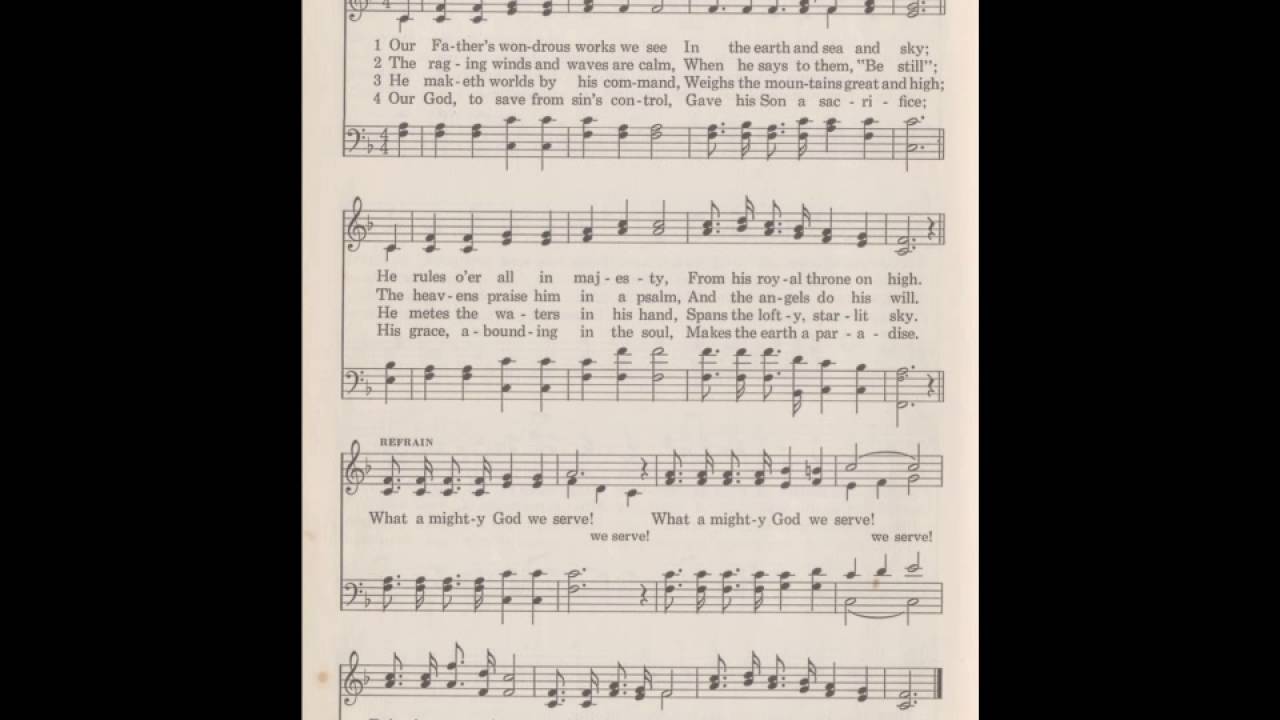 SDCF 10 09 1983p Hymn 43 What A Mighty God We Serve YouTube