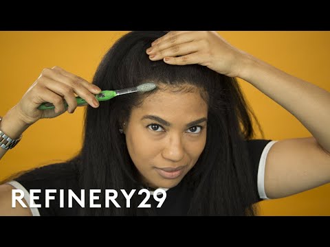 My Favorite Way To Lay Edges | Hair Me Out | Refinery29