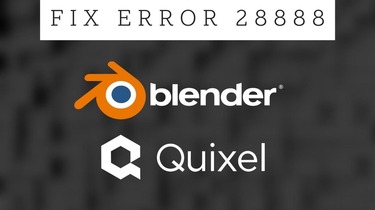 Blender 3.2 Quixel Bridge how to fix could not send data over port 28888 -  YouTube