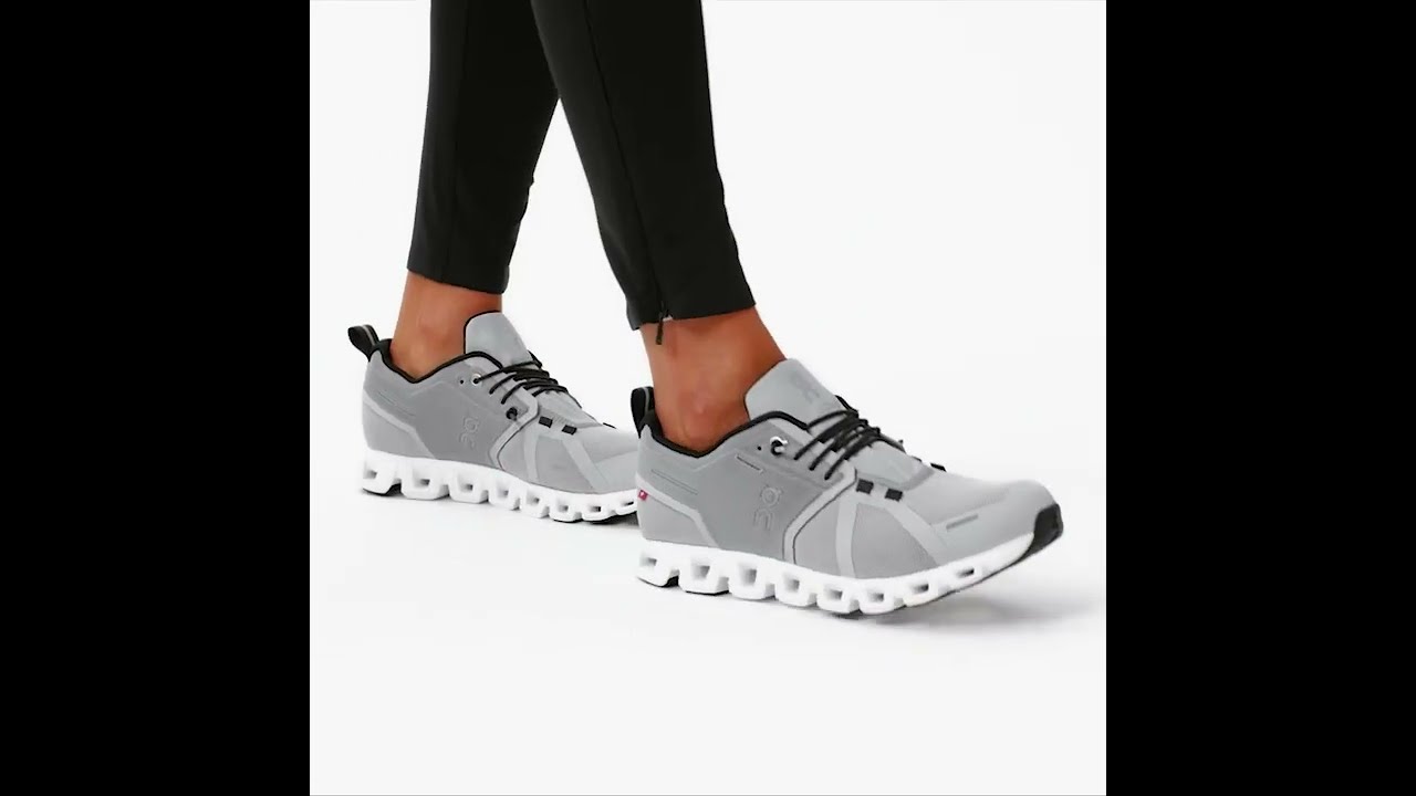 On Cloud Womens Cloud 5 Grey Color Lace Up Lightweight Running