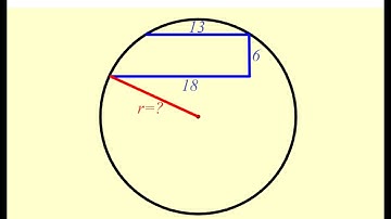 Find the radius of the circle, math olympiad