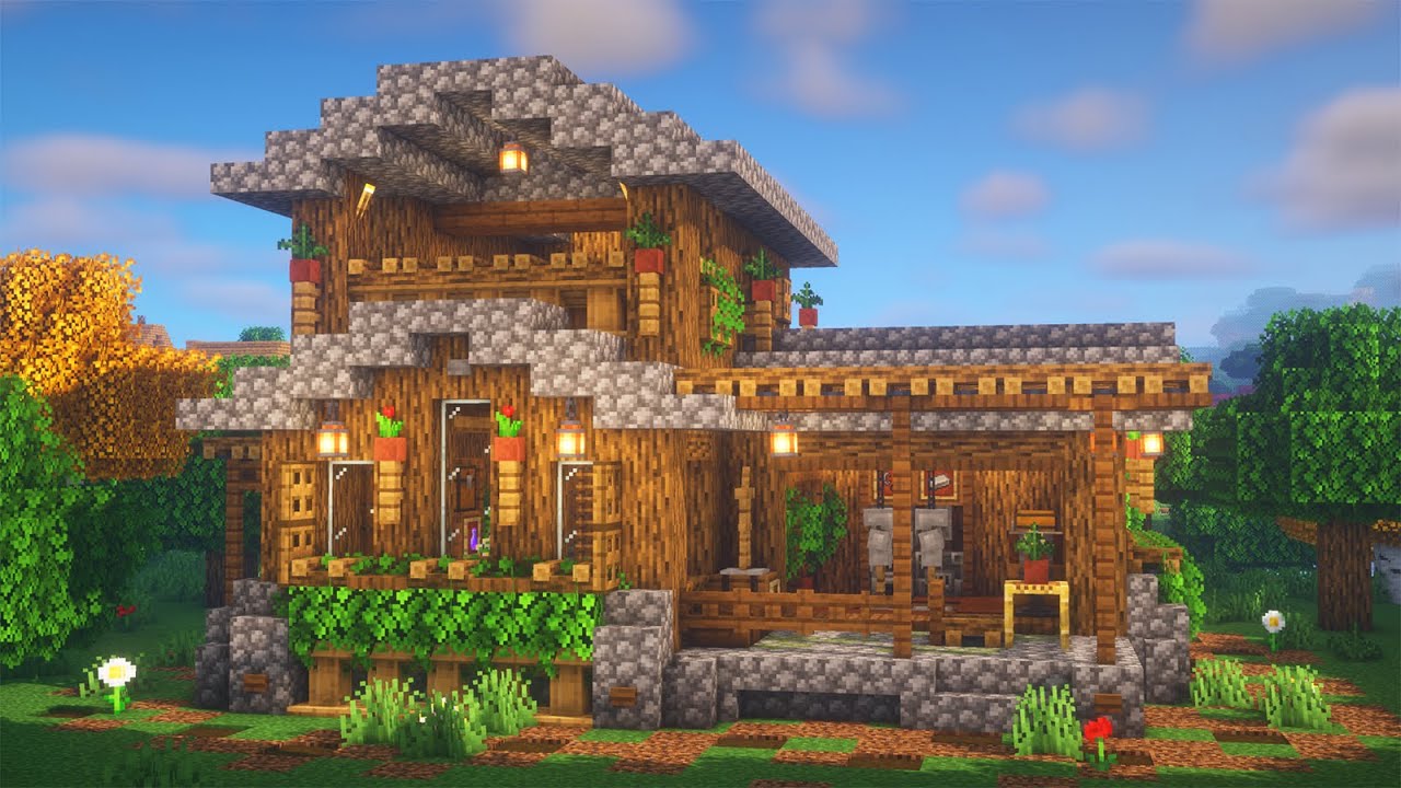 Fedo on X: A modern survival house in Minecraft Tutorial: https