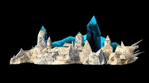 Main tree of Ukraine 2014 (render) / Interior 3D Projection Mapping / Kiev (Ukraine)