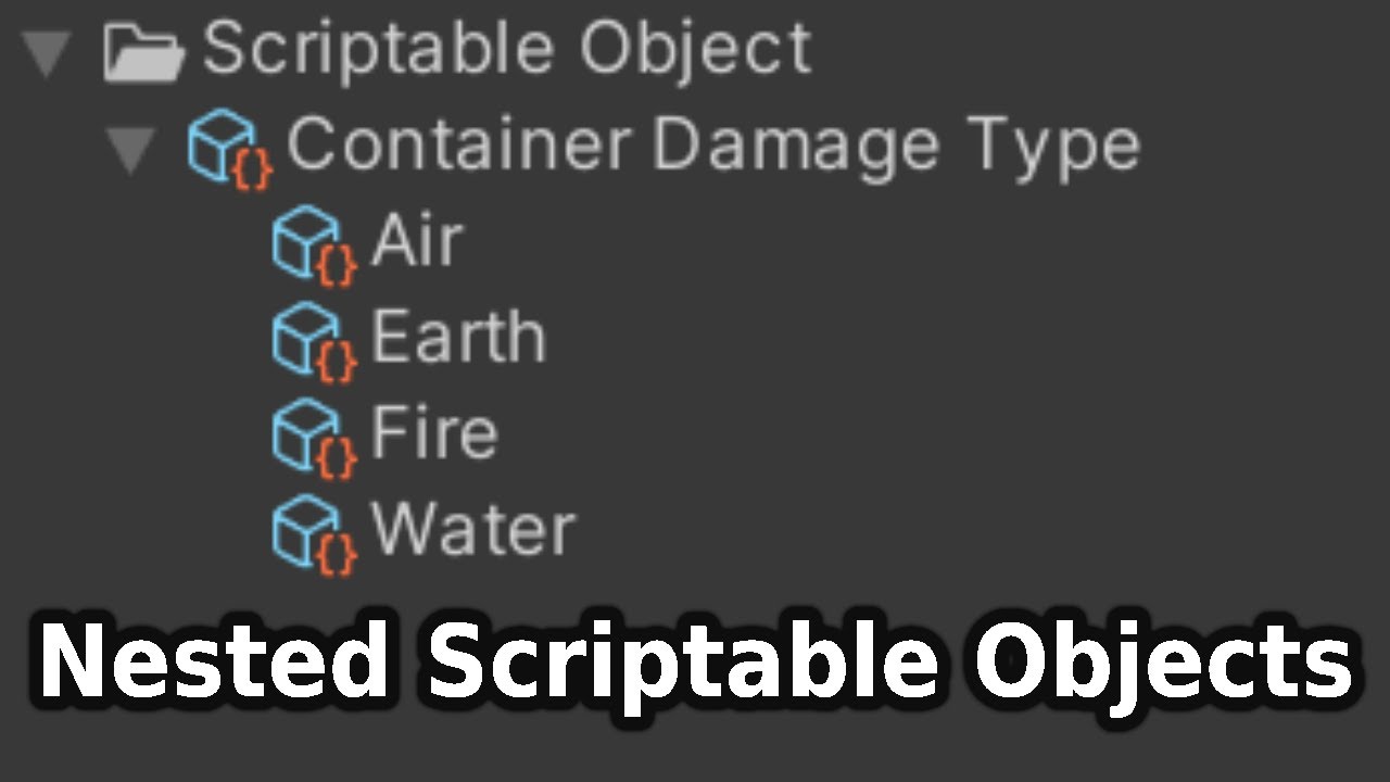 Scriptable objects. Scriptable object.