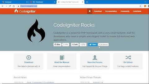 Part 1 : Code Igniter Installation
