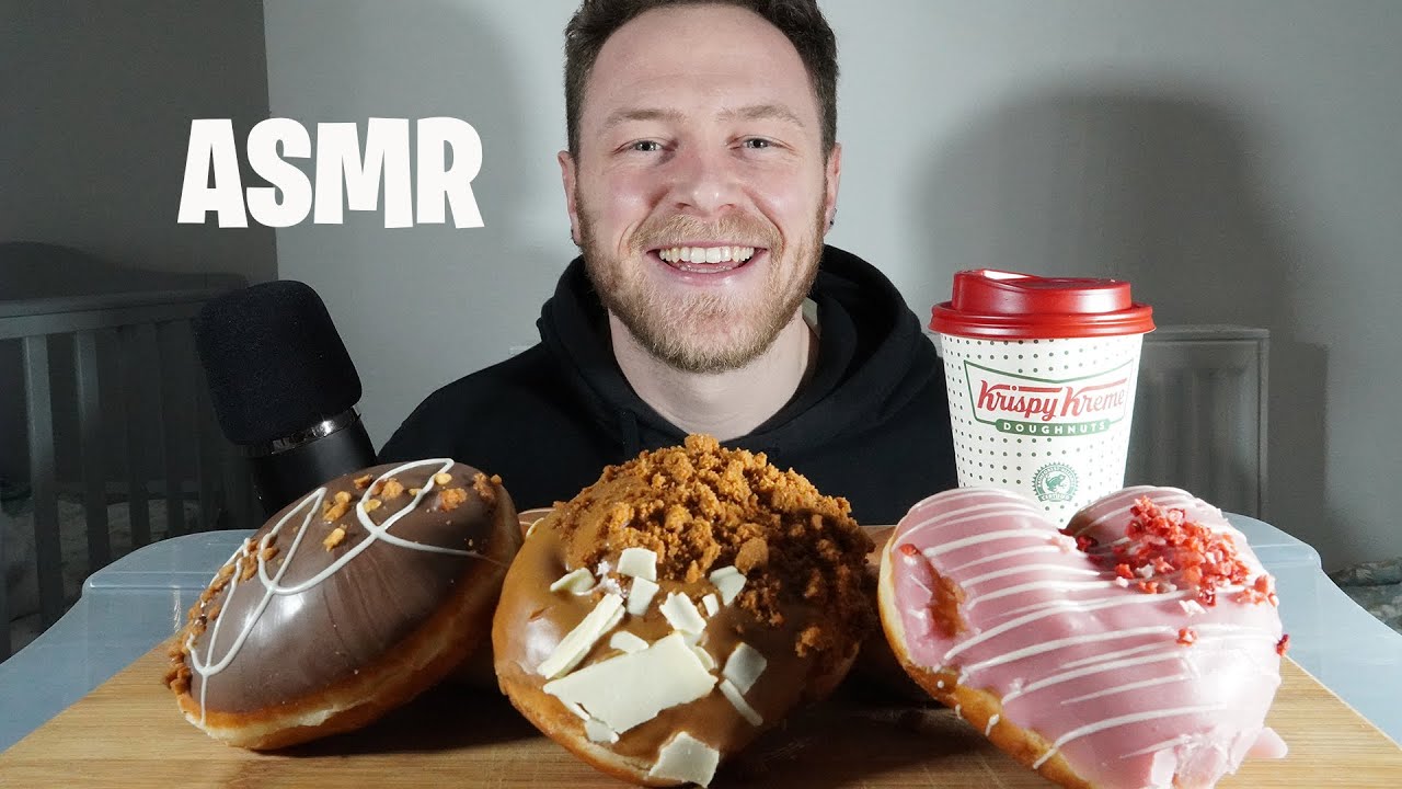 ASMR: *NEW* KRISPY KREME DOUGHNUT EATING