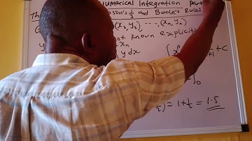 Numerical Integration: Using the Trapezoidal, Simpson 1/3 and Boole