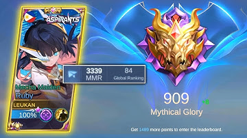 TOP GLOBAL RUBY INSANE 1 SHOT DELETE BUILD IN MYTHICAL GLORY HIGH RANKED!🔥RUBY BEST BUILD 2022