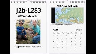 2024 was a Great Year for J2b-L283 Research! - Slides from the new calendar explained!