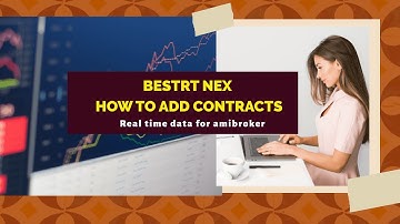 Get Real time data for amibroker easily. Tutorial  to add Contracts in BEST NEX software.