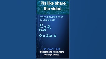 Why is 0 divided by 0 is undefined #shorts #viral #viralvideo #education