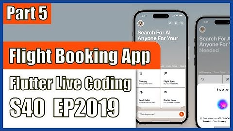 [Flutter] Flutter Live Coding EP2019 (Flight Booking App UI Part 5)
