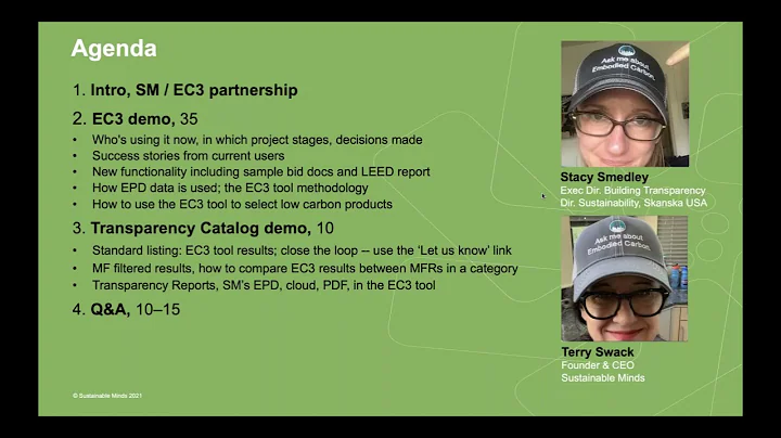 Using the EC3 tool & Transparency Catalog to make lower embodied carbon decisions