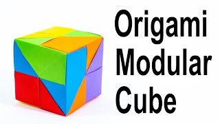 Origami Modular Cube Tutorial (Traditional)
