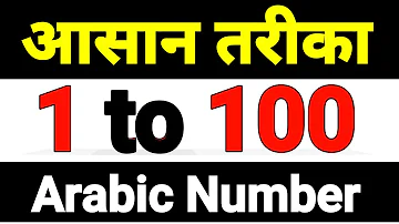 NUMBER HOW TO COUNT IN ARABIC 1 to 100 ✅  Learn to Speak Counting in Arabic Languages Arbi To Hindi