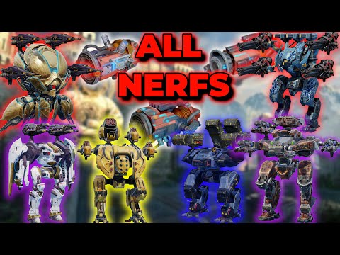 WR - These Meta Setups Will All Receive Nerfs In Update 8.7 | War Robots