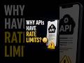 Why APIs Have Rate Limits? 😳Backend concepts explained #shorts #BackendDeveloper #RateLimiting
