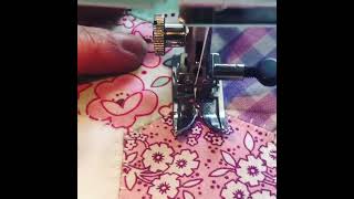 Machine sewing hexies!!