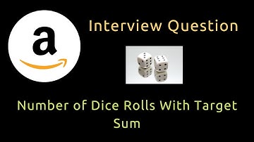 Number of Dice Rolls With Target Sum - Dynamic Programming - Python