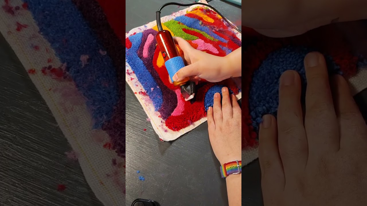 Abstract Rainbow Pillowcase Last Finishing Steps • Abstract Rainbow Art Piece