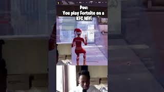 KFC WiFi Ruined My Fortnite Career 🍗😭 #minecraft #memes