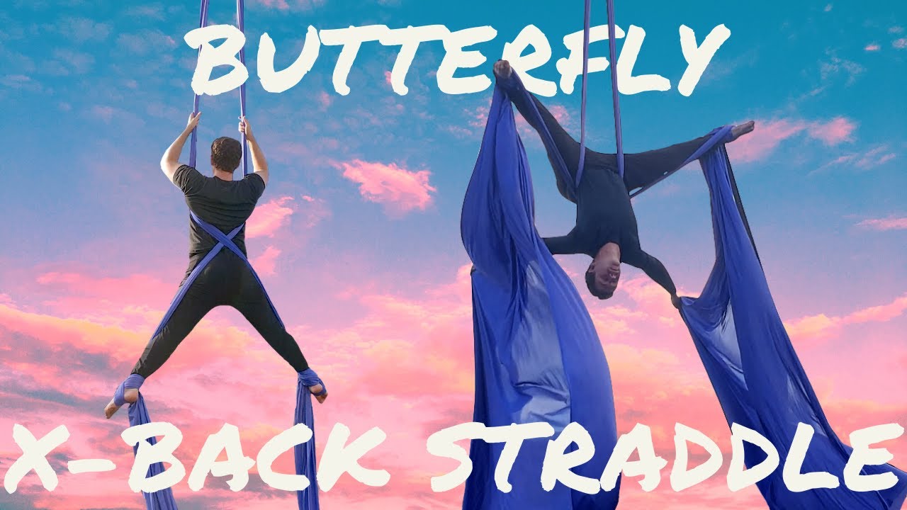 Aerial Silks Cross Back Straddle Tutorial / HOW TO BUTTERFLY ON AERIAL ...