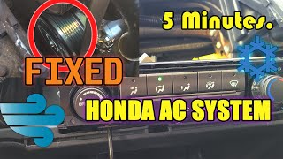 HOW TO FIX Honda Civic, Accord, Acura Air Conditioning Clutch in FIVE MINUTES (Avoid $1000 repair!!)