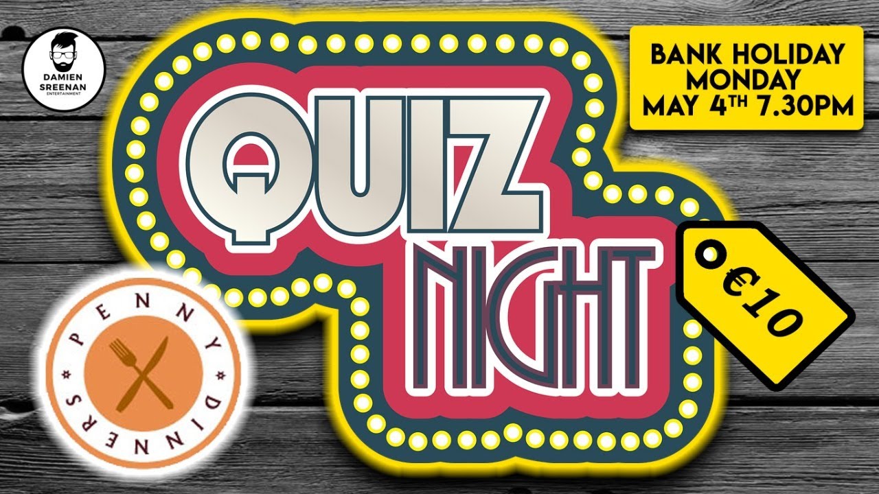 Online Quiz for Corks Penny Dinners YouTube