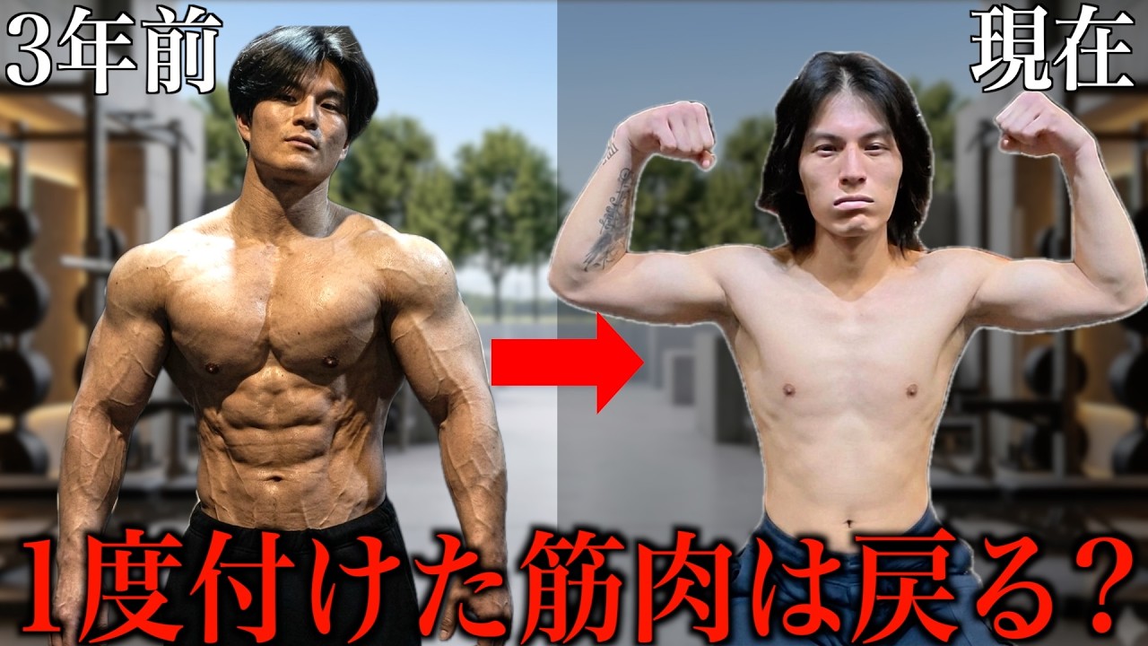 検証】3年筋トレ放置して30kg痩せた体で「一度鍛えた筋肉は戻る」のか 
