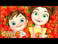 5 красных яблок｜песни для малышей｜Banana Cartoon Russia - банане Мультфильм