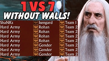 1 VS 7 Hard Army! Isengard