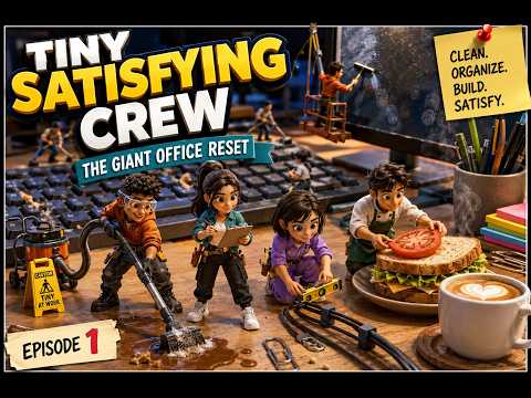 Tiny Satisfying Crew Cleans a GIANT Office 😍 | The Ultimate Office Reset #viralvideo #viral