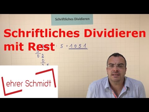 Schriftliches Dividieren mit Rest - EINFACH ERKLÄRT | Mathematik | Lehrerschmidt