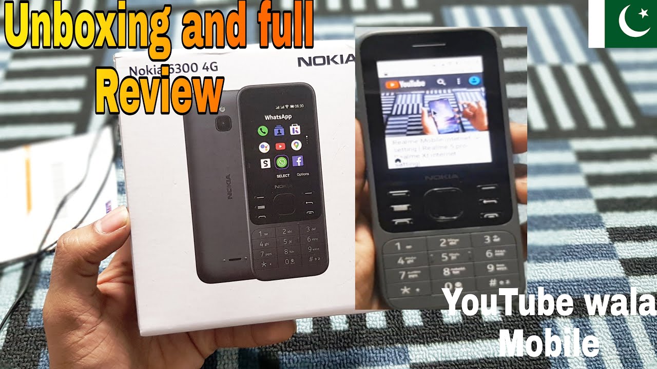 Nokia 6300 4G Unboxing: 55 USD, KaiOS, WhatsApp, , Facebook