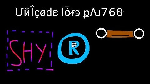 Unicode Lore part 60