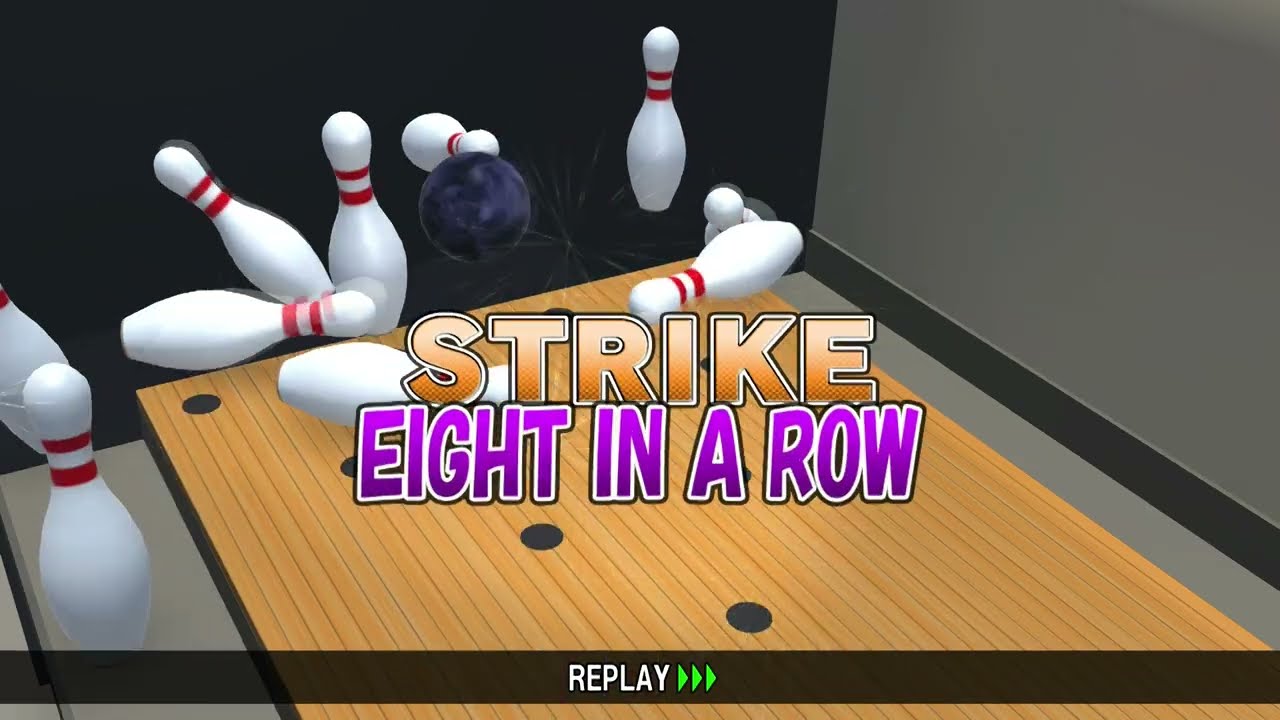 あつまれBOWLING：ベーシック通し　スコア269 st8　ちょっとうまくいきそうだったクマのボウリング　#あつまれBOWLING #ボウリング