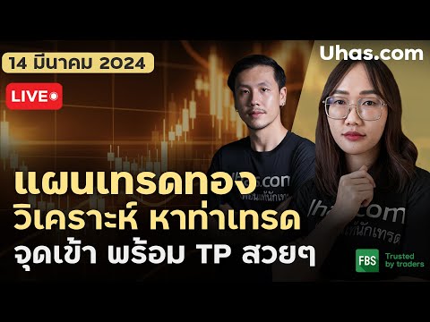 🔴Live วางแผนเทรดทอง 14 มีนาคม 2024 