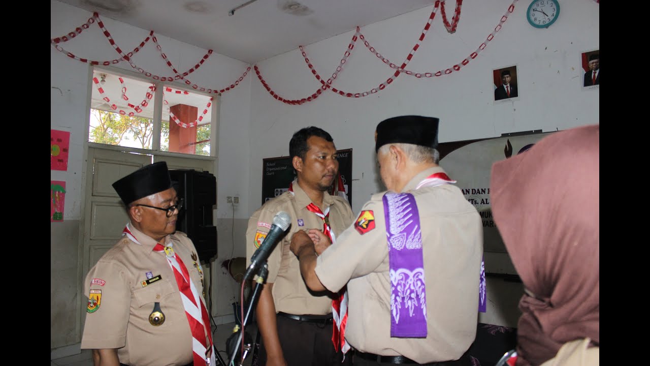 UPACARA PELANTIKAN PENGURUS MABIGUS DAN GUGUS DEPAN ANGGOTA GUDEP  | MTs Al Marwah TAHUN 2022