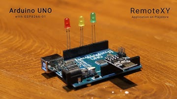 Control Arduino boards with ESP-01 wifi module!