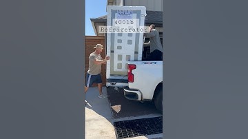 Can we lift a refrigerator!?? 😂 #moving #shortscreator #heavy #shortsvideo