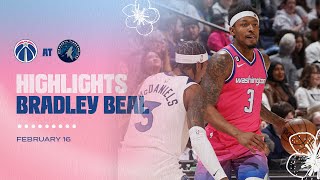 Highlights: Bradley Beal drops 35 points in victory vs Timberwolves - 2/16/23