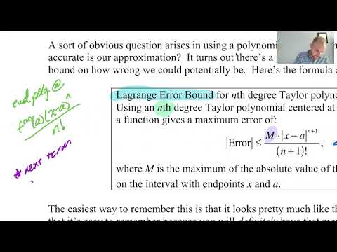 Lagrange Error Bound