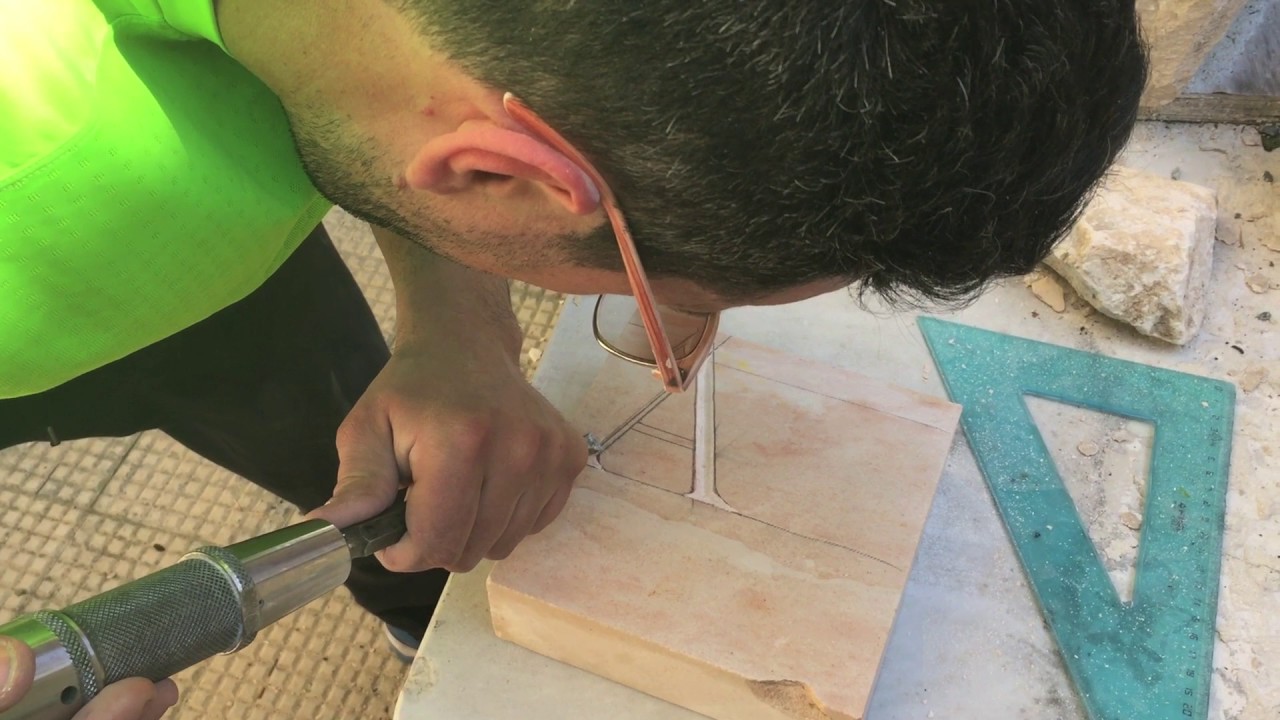 Hand Carving Stone Lettering