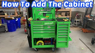 HOW TO ADD THE END CABINET ONTO THE HARBOR FREIGHT TOOL CART #harborfreightprojects