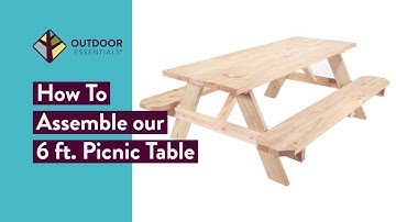 How to Assemble Our Full-Size Picnic Table